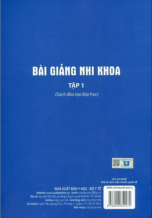 Benito - Sách - Bài giảng nhi khoa Tập 1 - NXB Y học