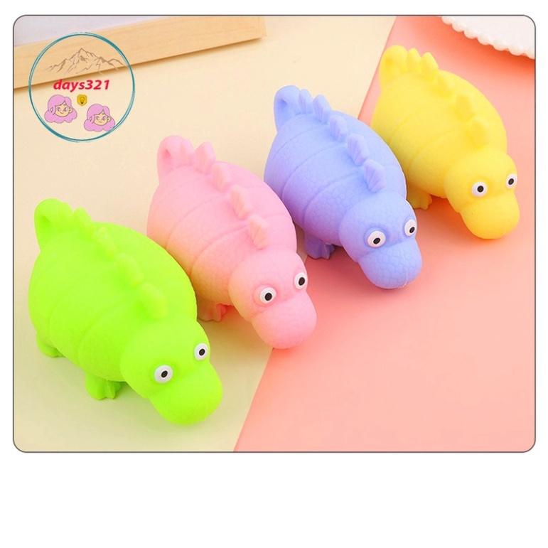 CON KHỦNG LONG Squishy Mochi hình phát sáng mềm mịn dễ thương chân thực giảm stress co dãn đàn hồi ngộ nghĩnh bóp giải t