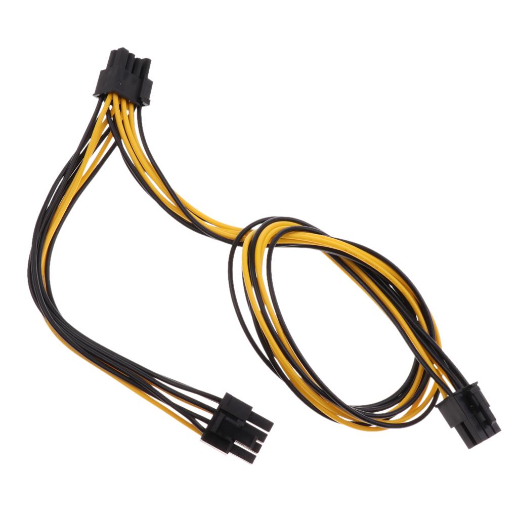 PCI-E 8-Pin Female To Dual 8-Pin Male Video Card Power Cable