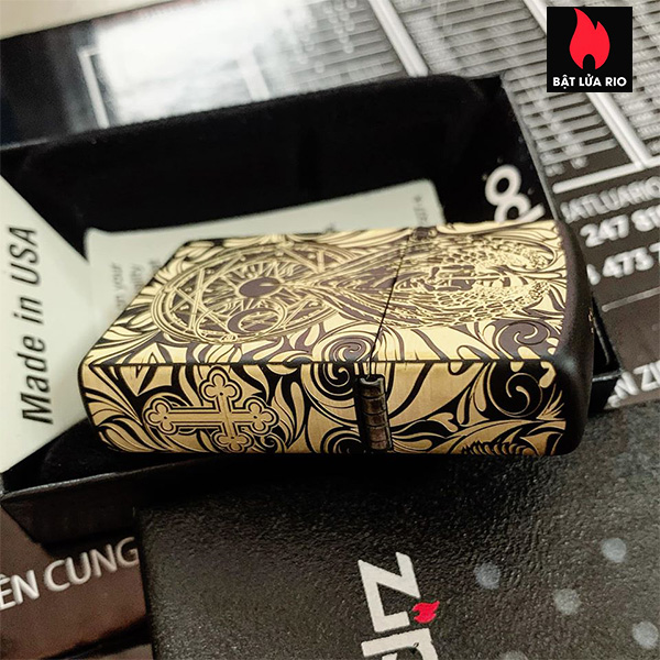 Bật Lửa Zippo 218 Khắc Thiên Thần 5 Mặt – Zippo 218.Thienthan