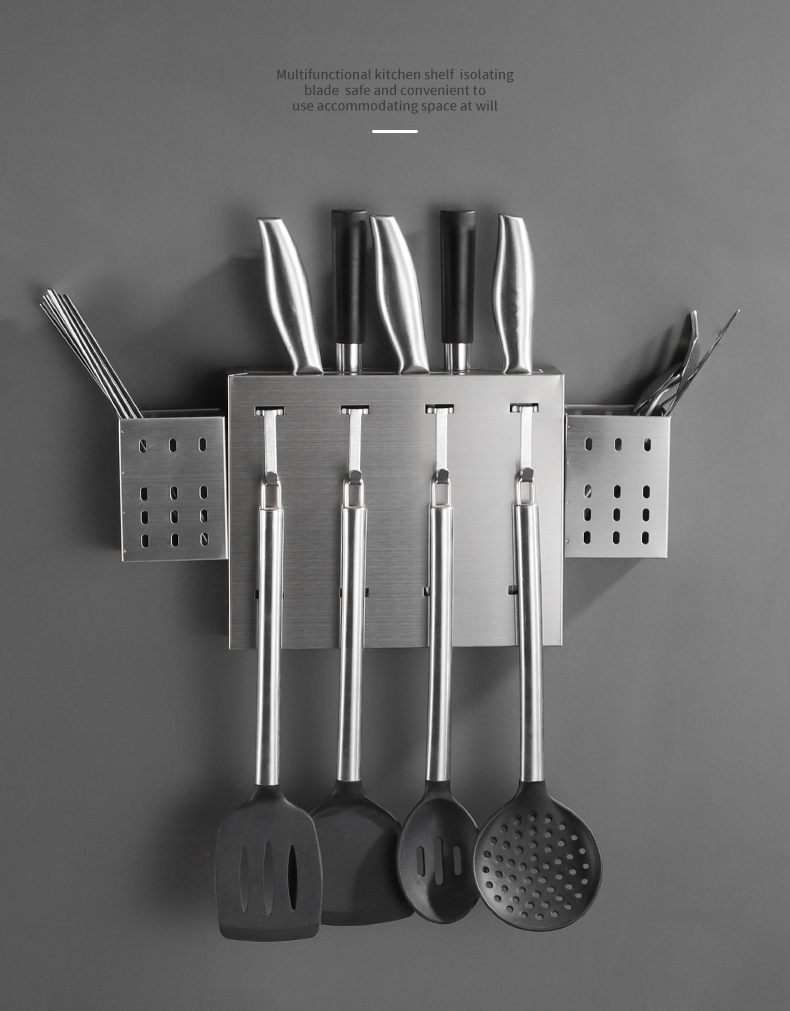 Kệ để dao đũa muỗm dán tường full inox