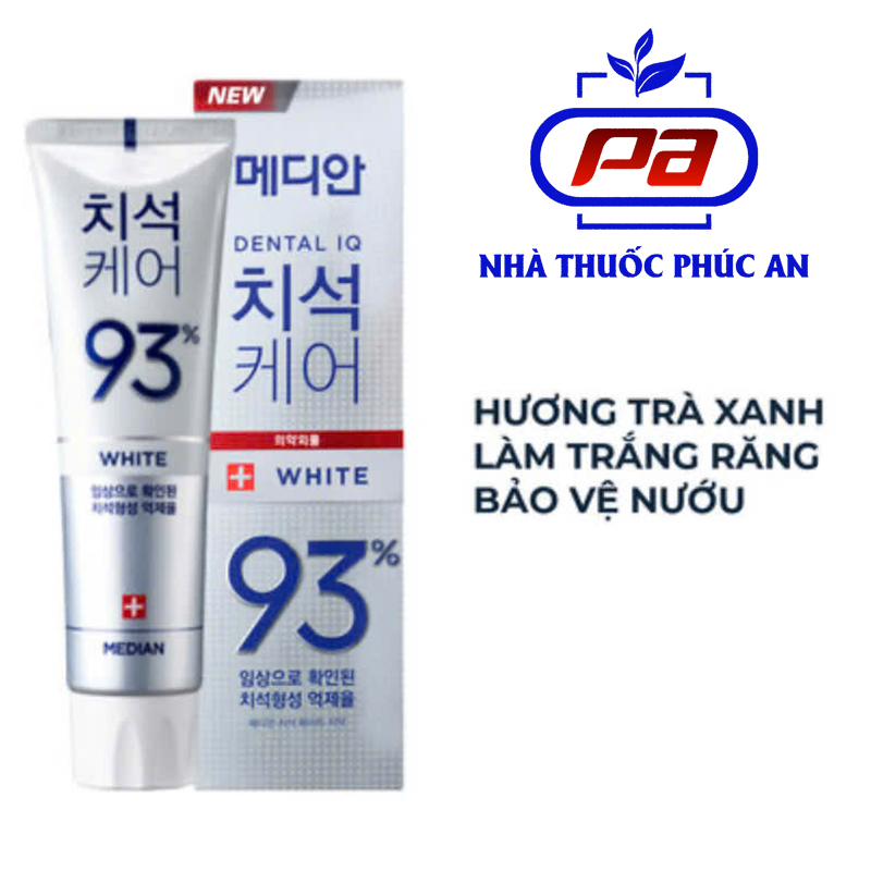 Kem đánh răng giúp trắng răng, thơm miệng, ngừa sâu răng, viêm nướu Median Hàn Quốc 120g