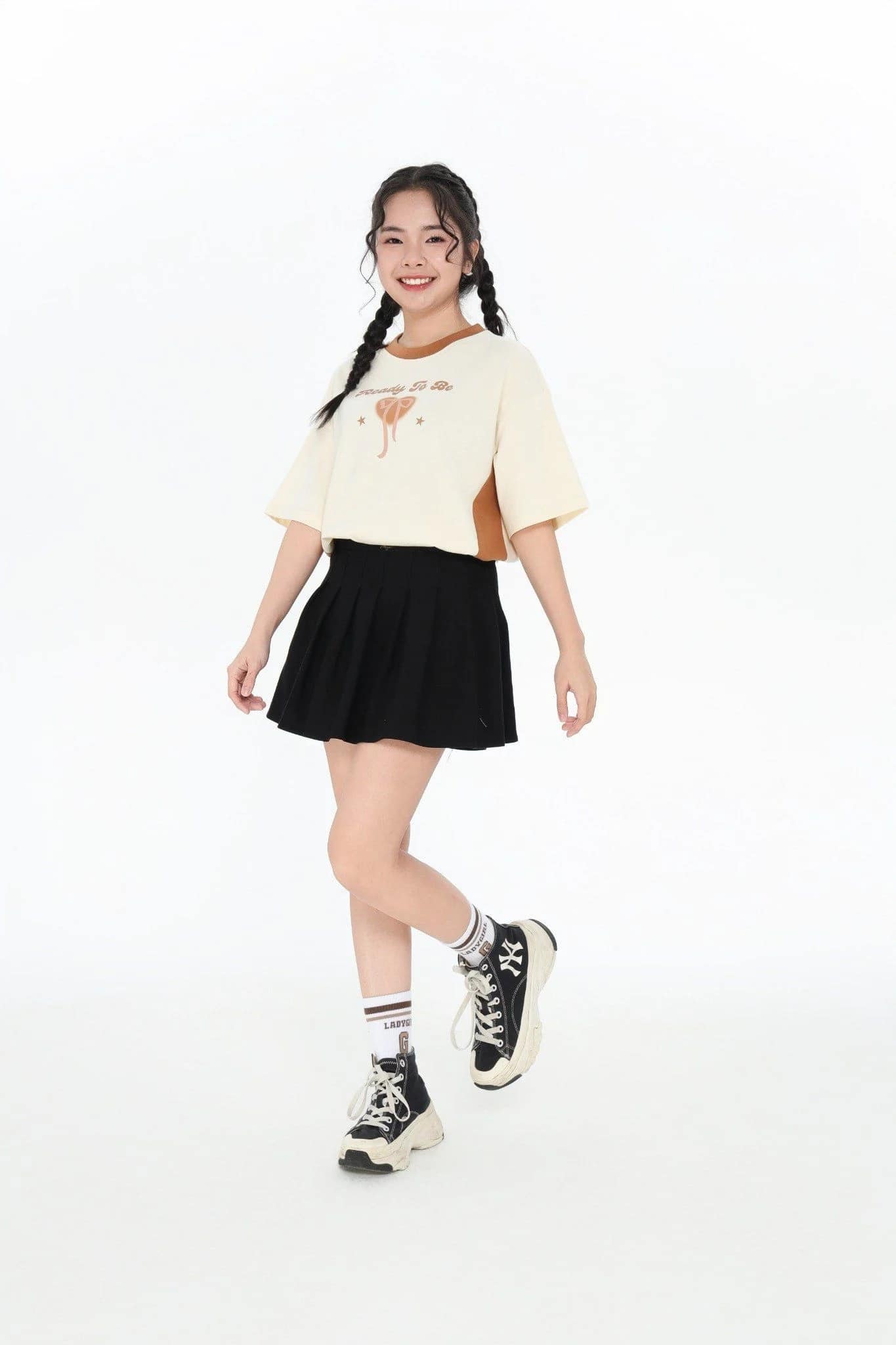 Áo phông Teen Girl ngắn tay CHIHO chất cotton mềm mịn thấm mồ hôi size XS-L