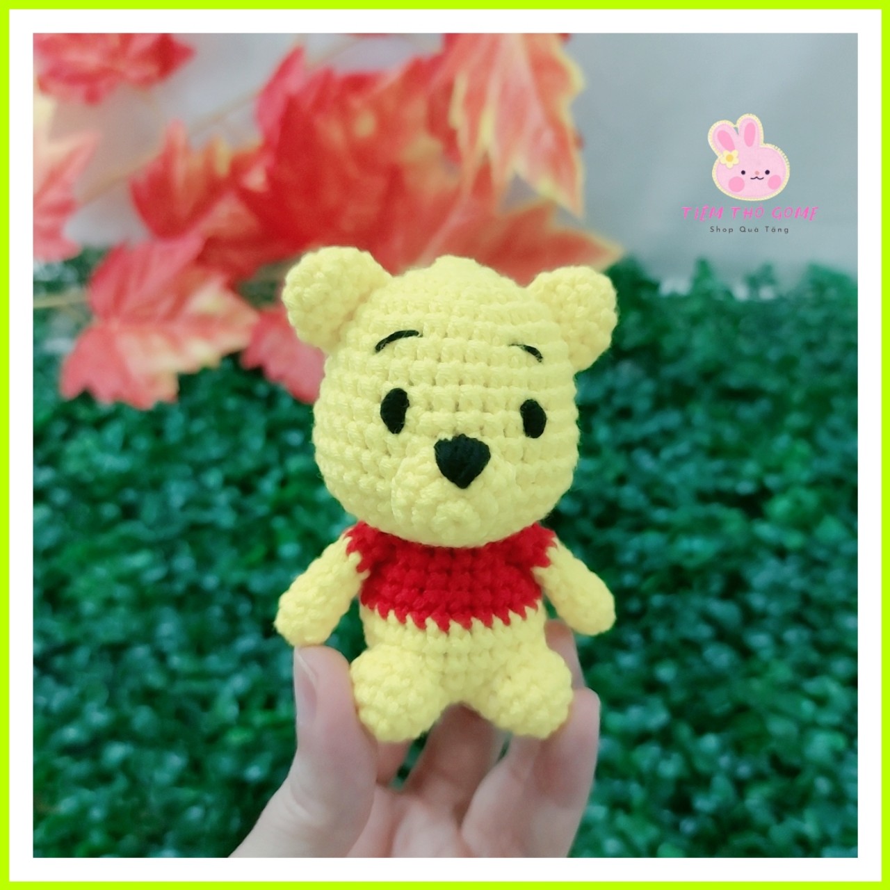 Thú bông bằng len handmade - Móc khoá gấu