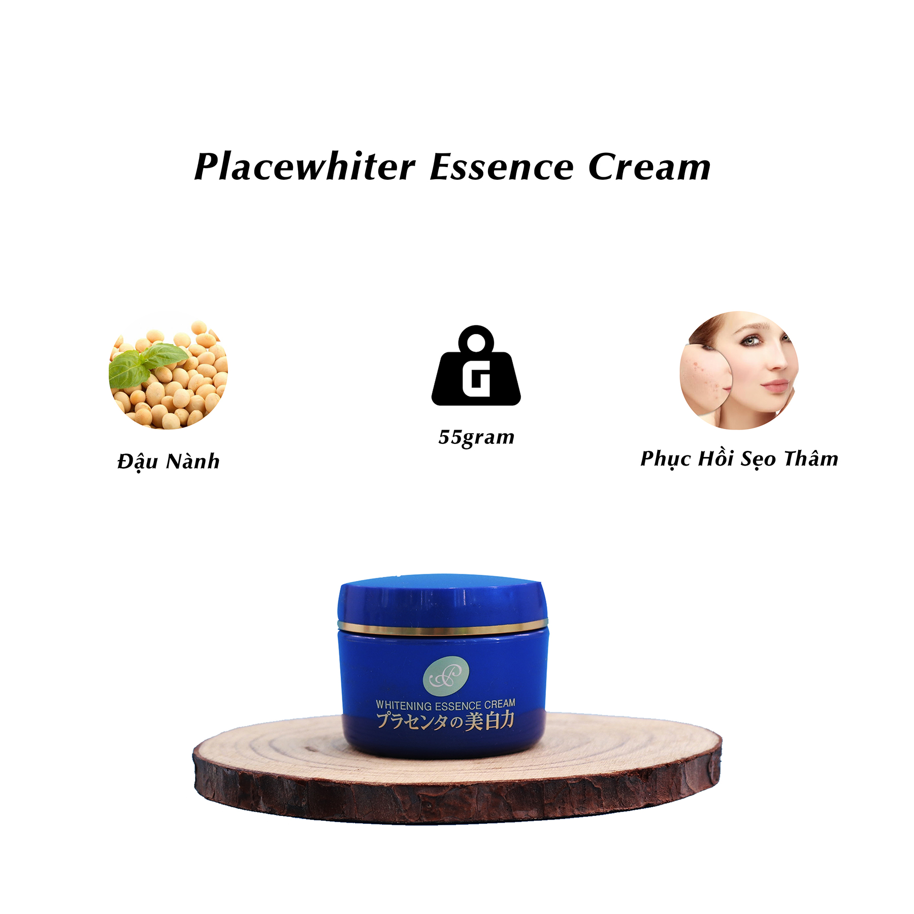 [NHẬT BẢN] Kem Dưỡng Trắng Meishoku Placewhiter Essence Cream (55g)