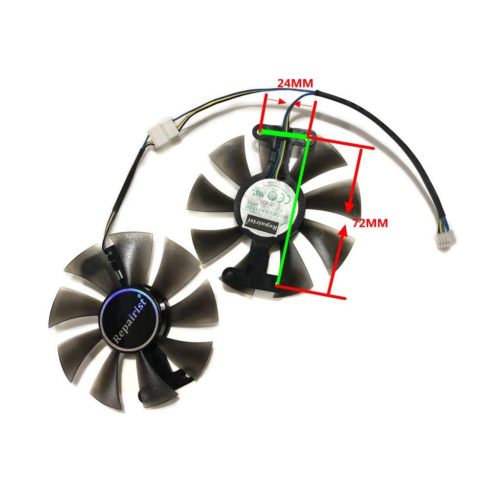 2 Cái/bộ 90Mm T129215SU Hoặc PLD09210S12HH GPU Cooler Quạt Đồ Họa, Cho P106-100 GIGABYTE 6G GTX1660 GTX1650 Siêu Thay Thế