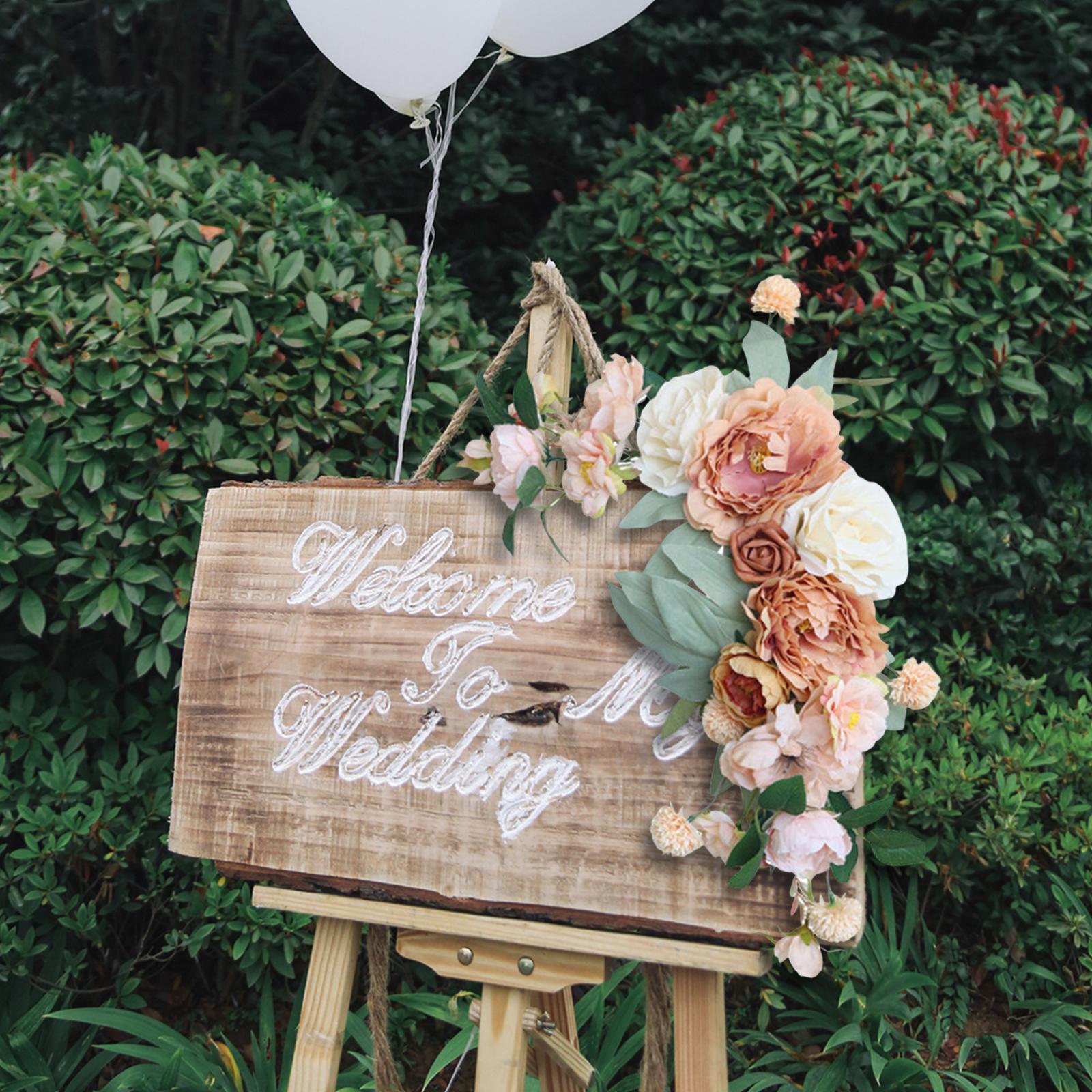 Wedding Decoration Arch Flower Artificial Floral Swag Hanging DIY Wedding Arch Flower Swag for Backdrop Scene Layout Photography Props Home