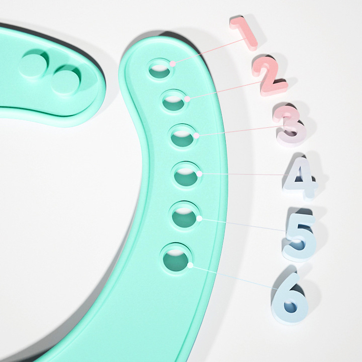 Yếm Ăn Dặm Silicone Cao Cấp Có Máng, 6 Nấc Điều Chỉnh