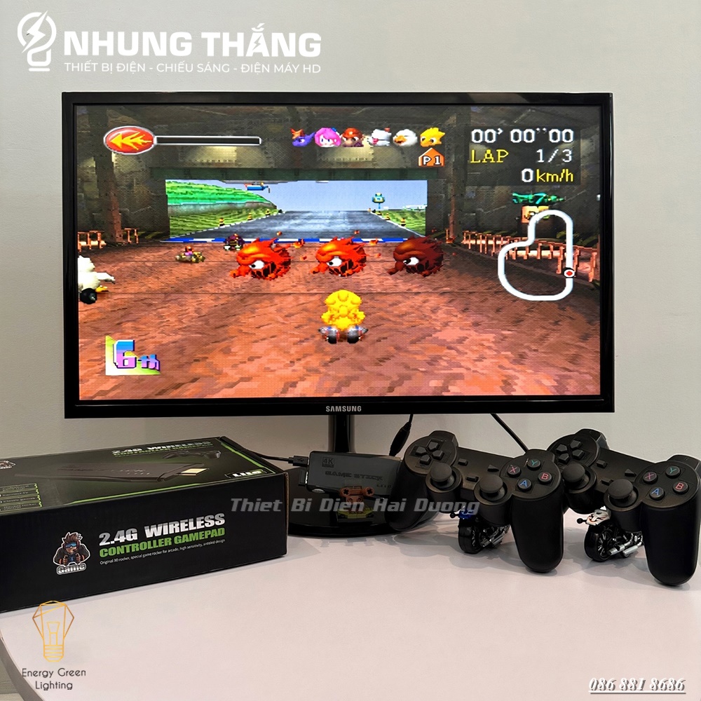 Máy Chơi Game Stick 4K MG-F10 - Kết Nối Không Dây WIFI 2.4G - HDMI TV 13000 Trò Chơi - Thẻ Nhớ 64gb - CÓ VIDEO