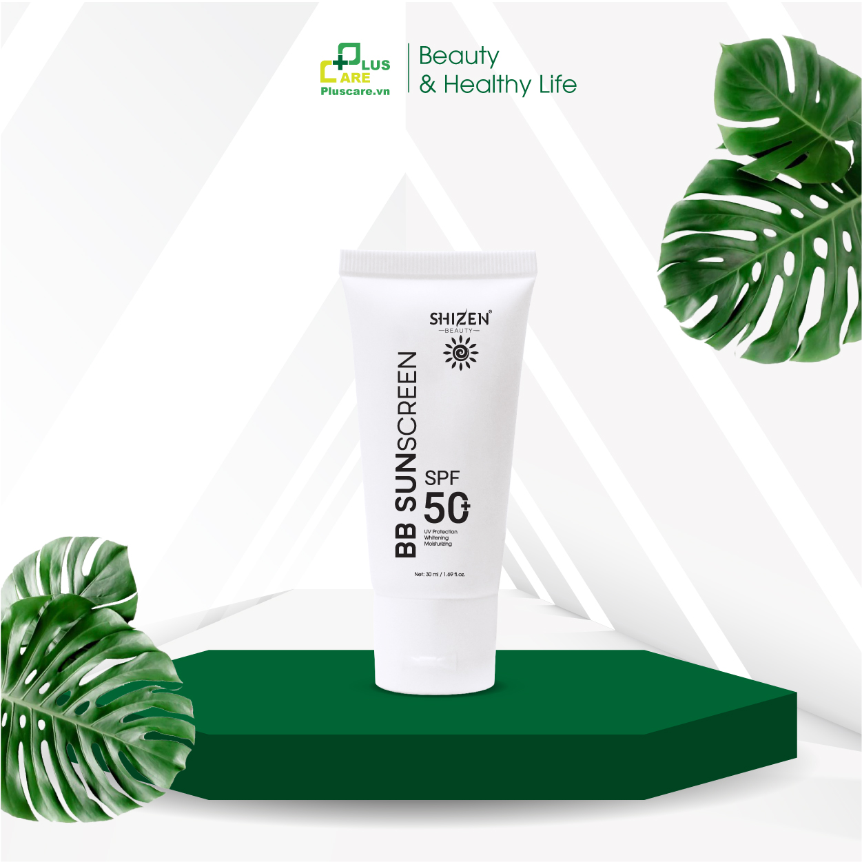 KEM CHỐNG NẮNG BB SUNSCREEN 30ml SPF 50 PA+++, vừa trang điểm, vừa chống nắng, vừa dưỡng da