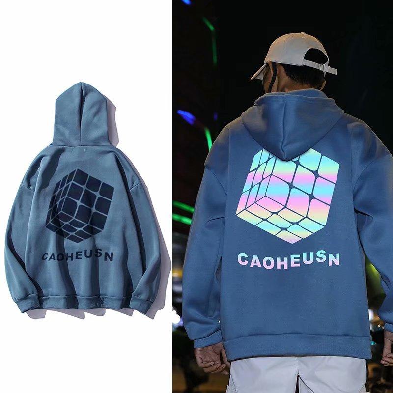 Áo Hoodie Dài Tay Form Rộng Phong Cách Hàn Quốc Dành Cho Nam / Size M-3Xl