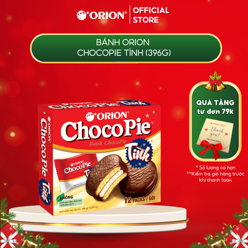 Hộp 12 gói bánh Orion CHOCOPIE TÌNH vị truyền thống