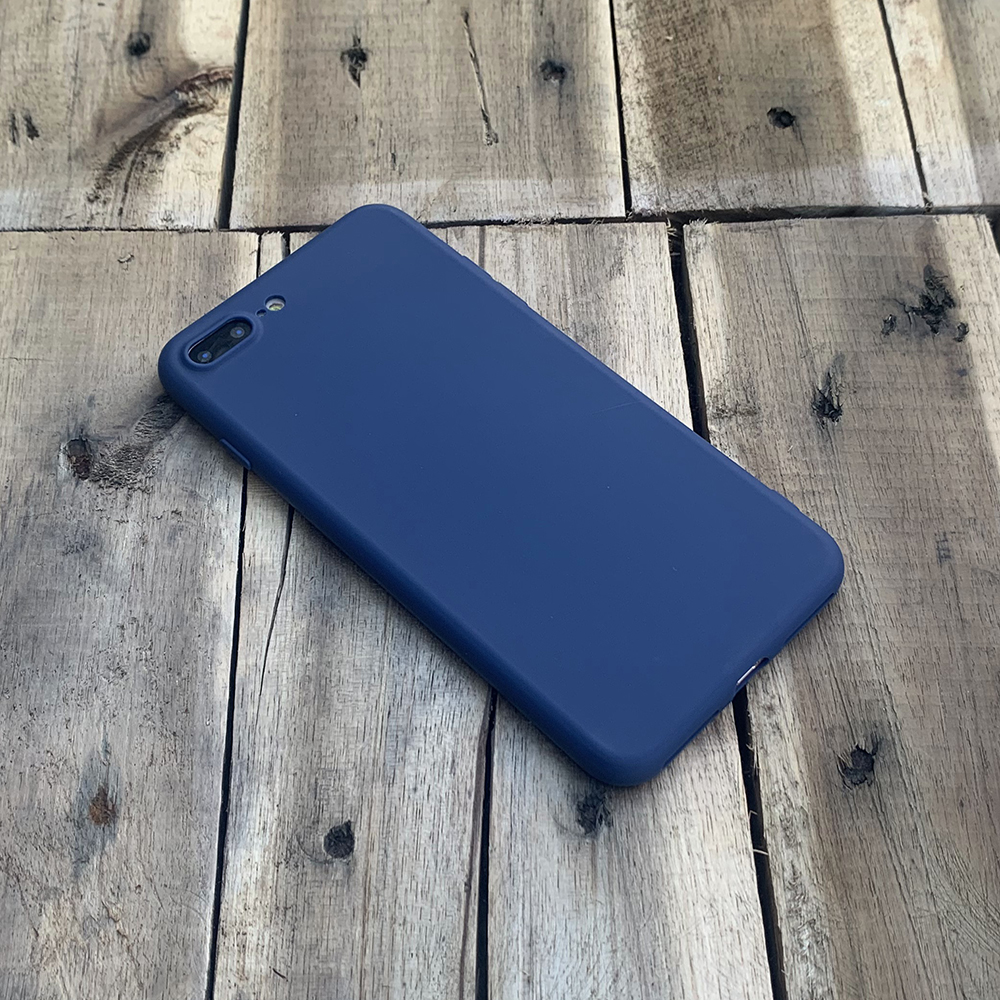 Ốp lưng dẻo mỏng dành cho iPhone 7 Plus / iPhone 8 Plus - Màu xanh dương đậm