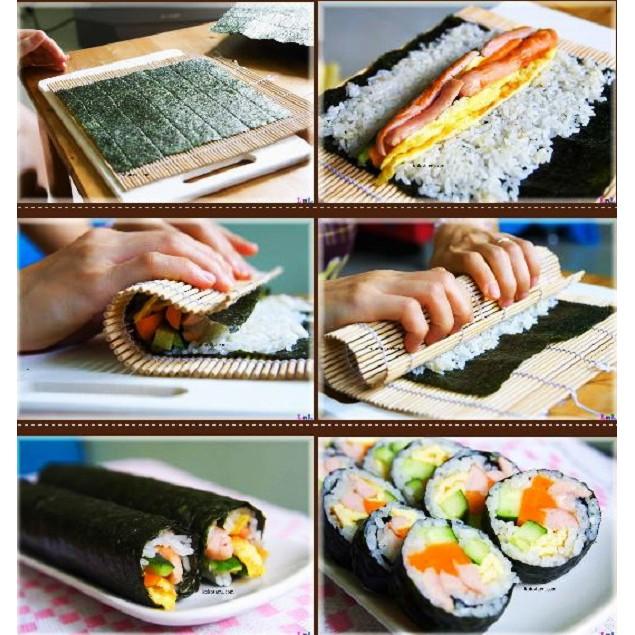 Mành cuốn cơm cuộn Kimbap Hàn Quốc