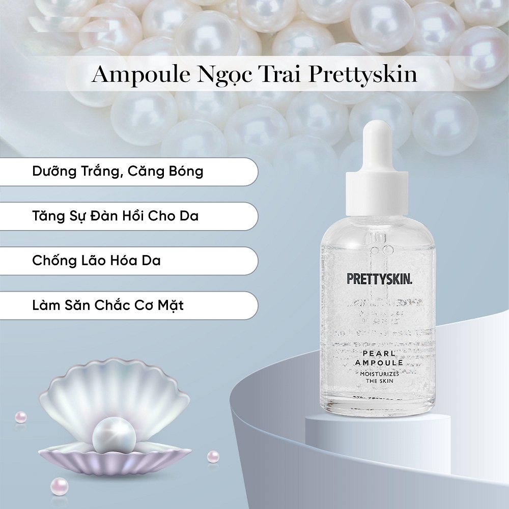 Tinh Chất Prettyskin Pearl Ampoule Moisturizes The Skin 30ml