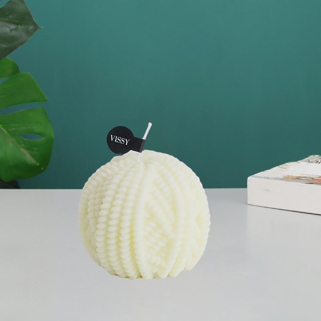 3 Pieces Ball of Yarn Candle Paraffin Handmade Home Use Relaxing Birthday