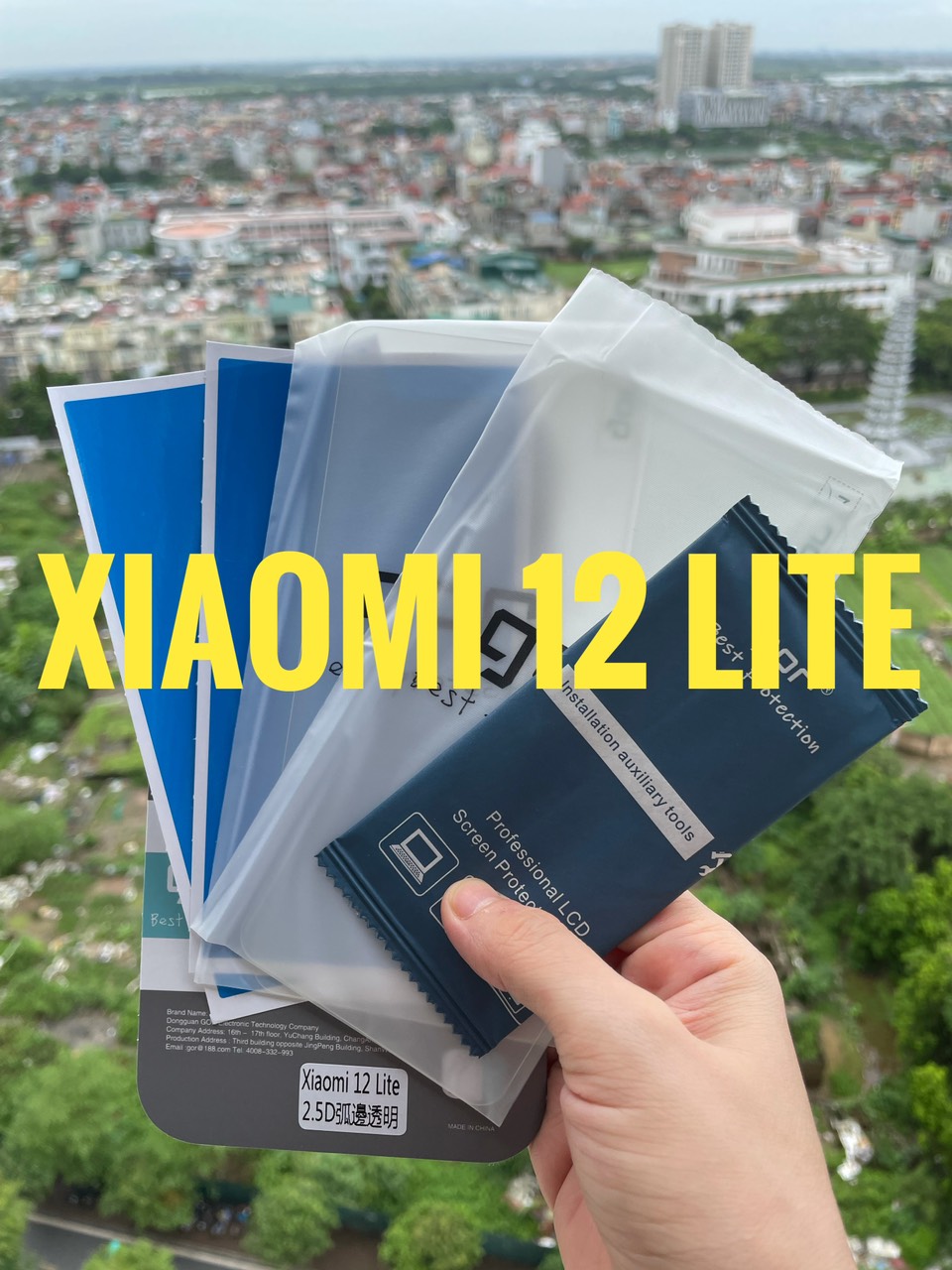 Bộ 2 Kính cường lực GOR cho Xiaomi 12 LIte trong suốt 2.5D ( 2 miếng) Hàng nhập khẩu