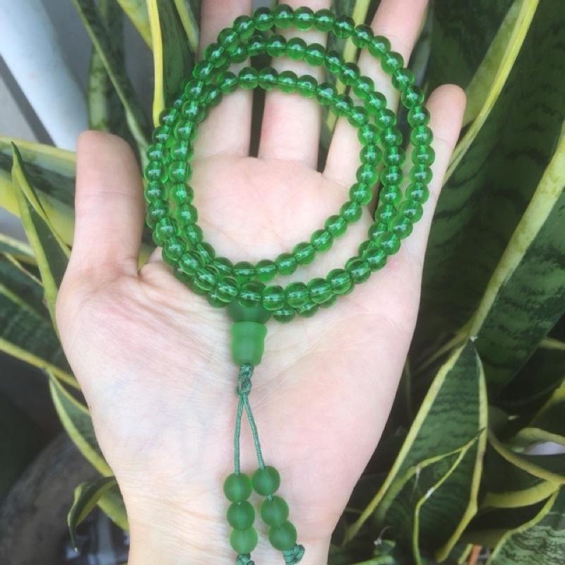 Chuỗi liuli xanh lá Tara 108 hạt