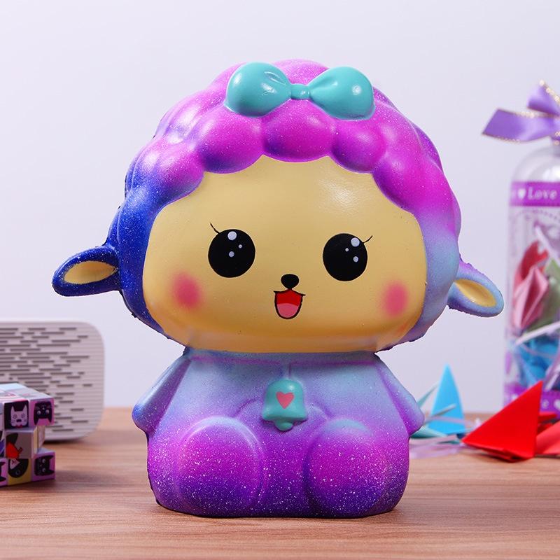 Squishy Lớn Hình Cô Bé Cừu Galaxy Đồ Chơi Xốp Giảm Stress Hình mềm mịn dễ Thương đàn hồi Cho Bé