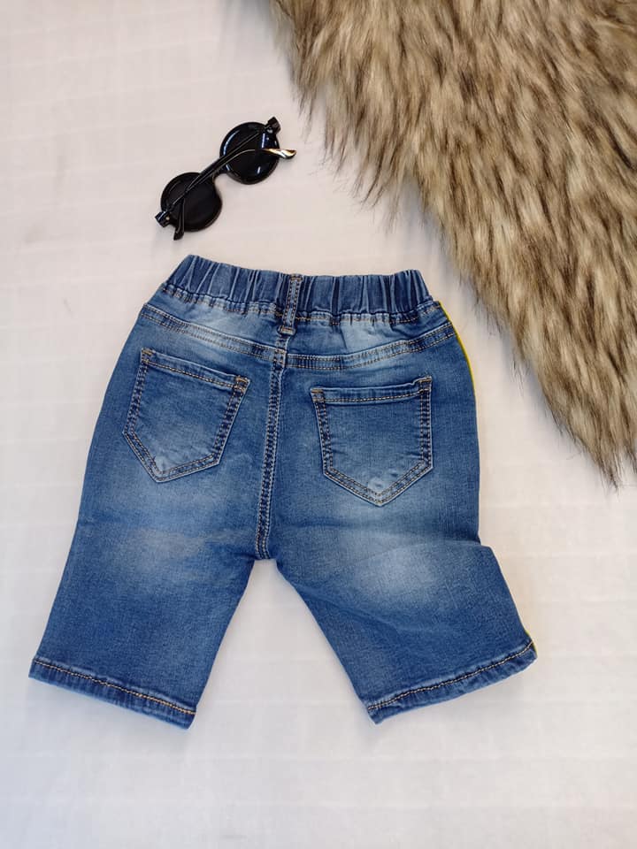 Quần Jeans co giãn viền vàng Hotboy