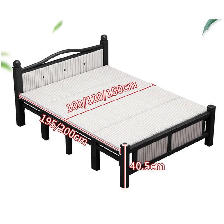 Giường ngủ xếp gọn khung sắt cao cấp, ngang 150cm