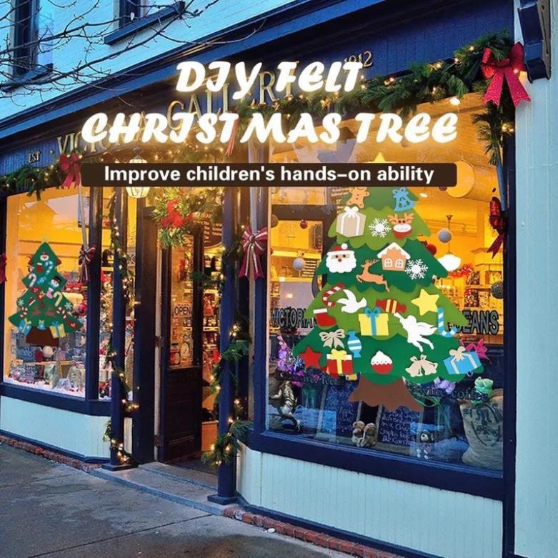 Cây thông Noel treo tường DIY