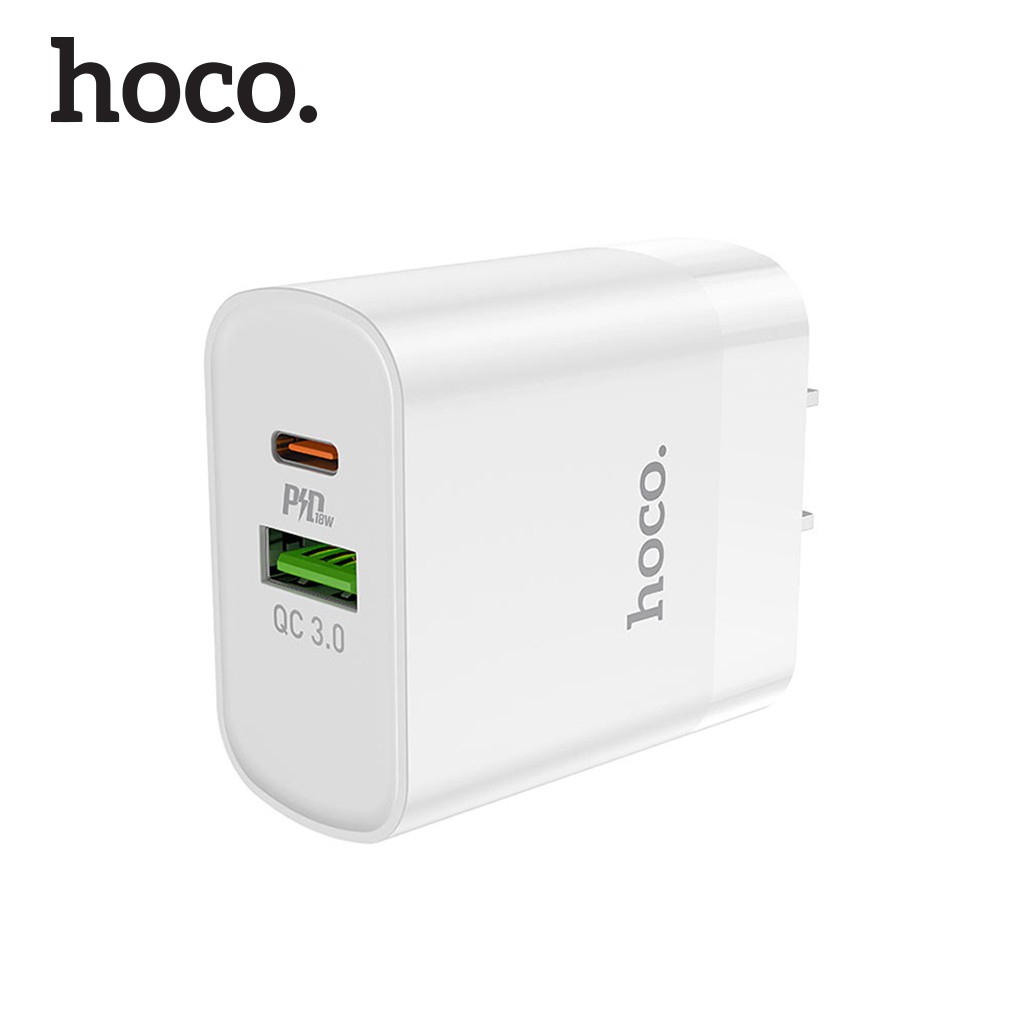 Củ Sạc Nhanh Cho Iphone Hoco C80 - Hỗ trợ sạc nhanh 20W PD QC3.0 - Hàng Chính Hãng