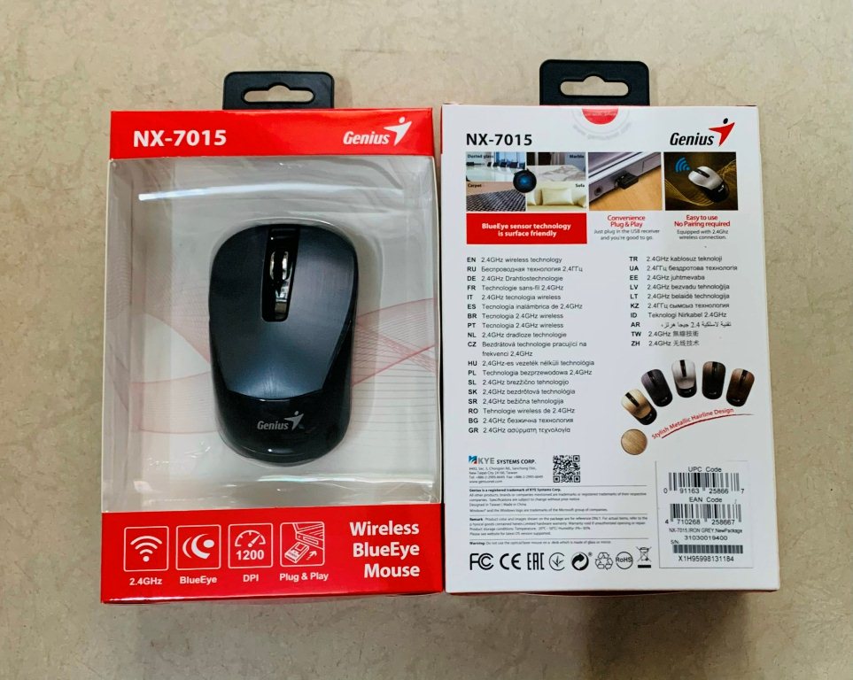 Chuột Không Dây Genius NX-7015 - Hàng Chính Hãng