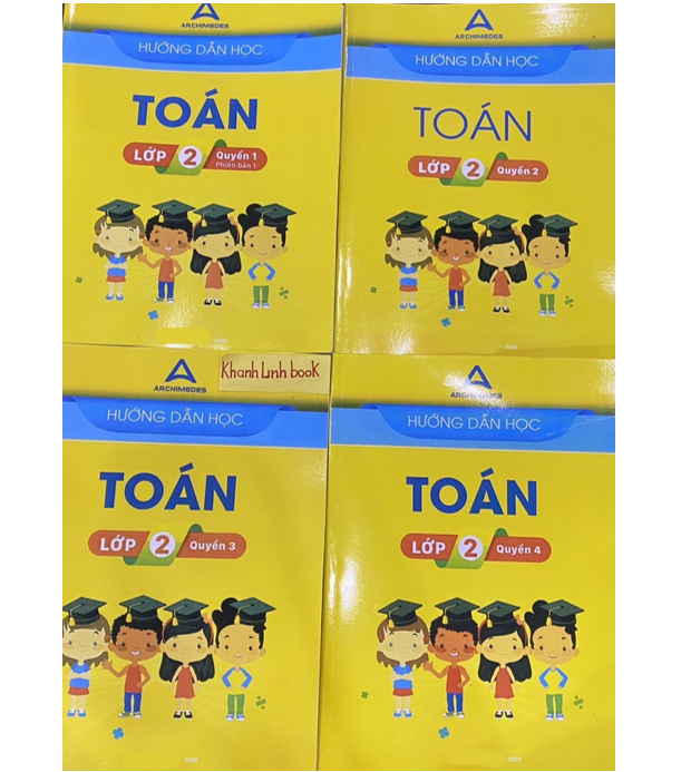 Sách - Combo 4 cuốn Hướng dẫn học toán lớp 2