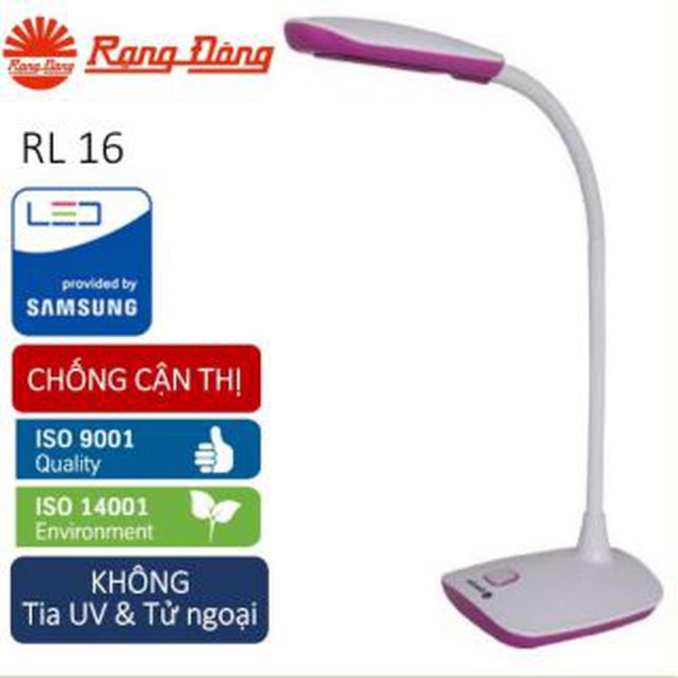 Đèn led để bàn chống cận Rạng Đông, mã RD-RL16 - Ánh sáng vàng