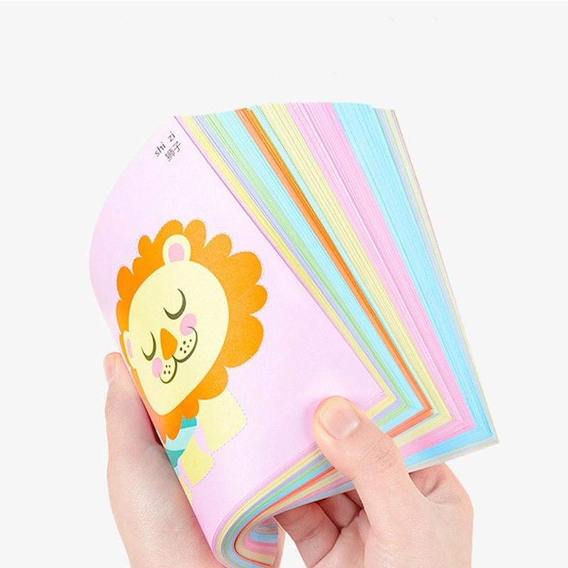 Bộ đồ chơi cắt giấy hình động vật nhiều màu sắc cho trẻ em DIY