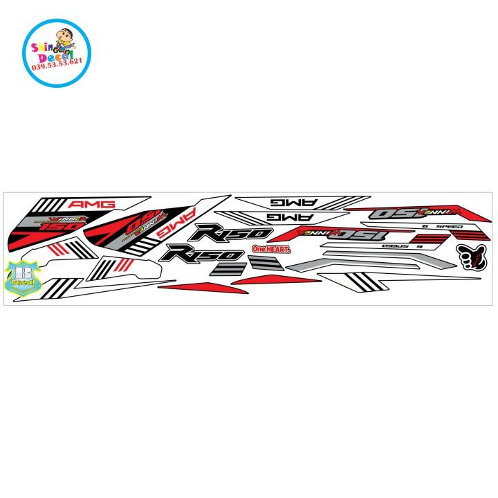 Tem xe winner AMG đỏ đen
