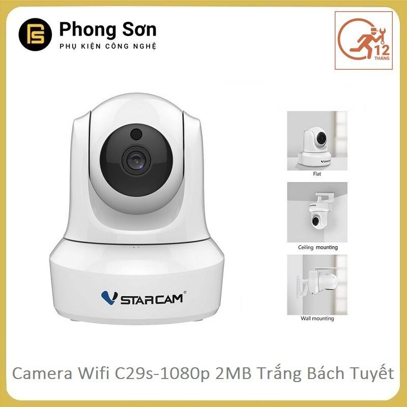 Camera Wifi IP C29s FHD 1080p Vstarcam ( Trắng Bạch Tuyết