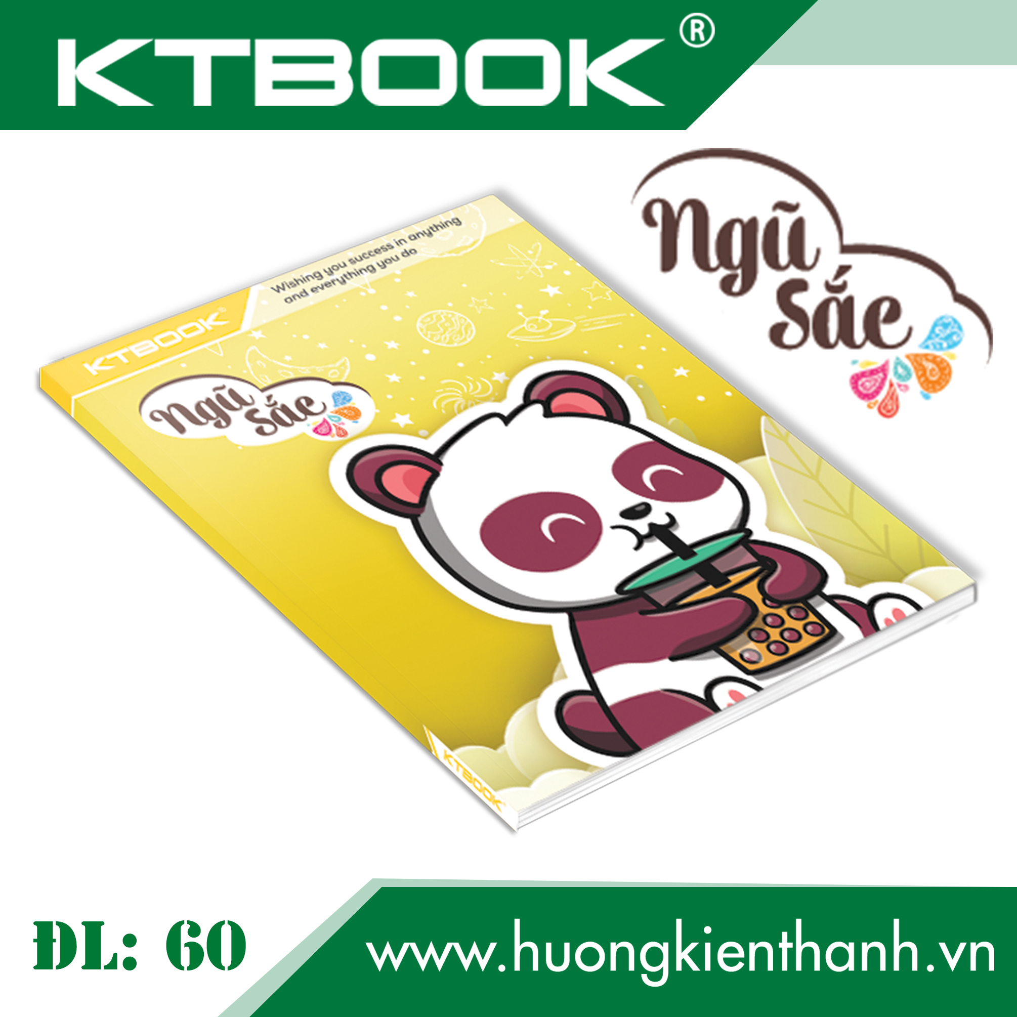 Gói 10 cuốn Tập Học Sinh KTBOOK Cao Cấp Giá Rẻ Ngũ Sắc giấy trắng ĐL 60 gsm - 96 trang