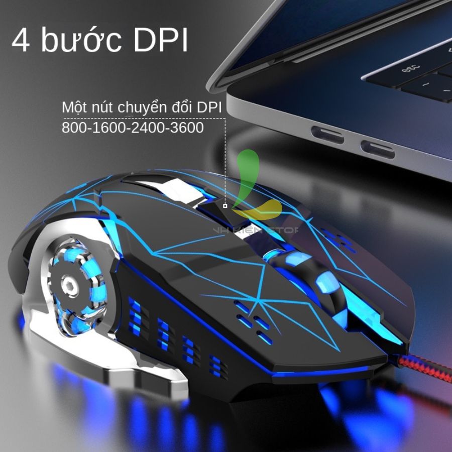 Chuột máy tính XUNFOX H3  - Chuột gaming giá rẻ có dây cắm USB tích hợp hiệu ứng ánh sáng nhiều màu sắc - Hàng nhập khẩu