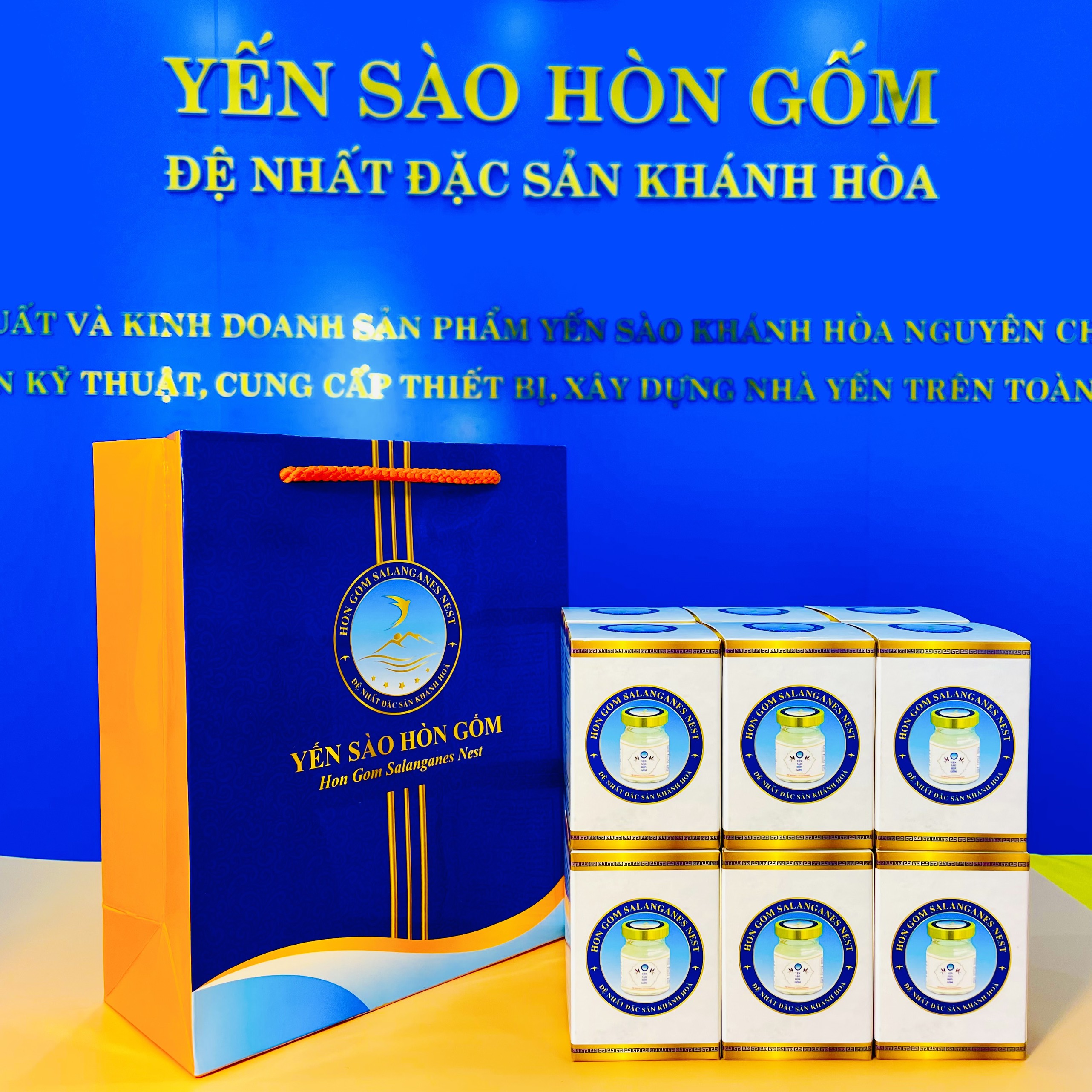 [Combo 12 lọ x 70ml] Nước Yến Sào Chưng Đường Ăn Kiêng - Yến Sào Hòn Gốm Chính Hiệu Khánh Hoà - H G SALANGANES NEST
