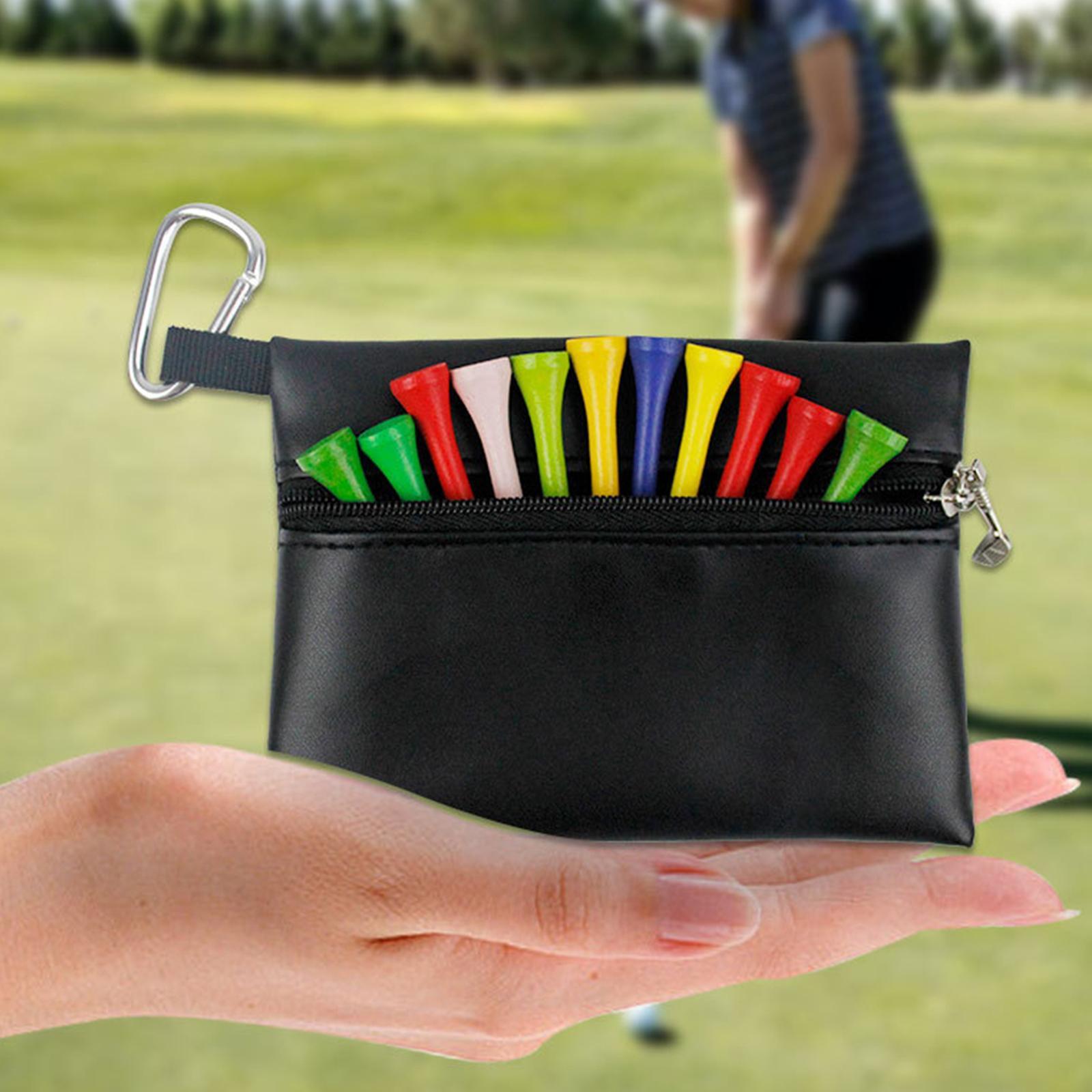 Golf Tees Holder Bag Tee Ball Marker Bag for Golf Player Golf Ball Waist Bag