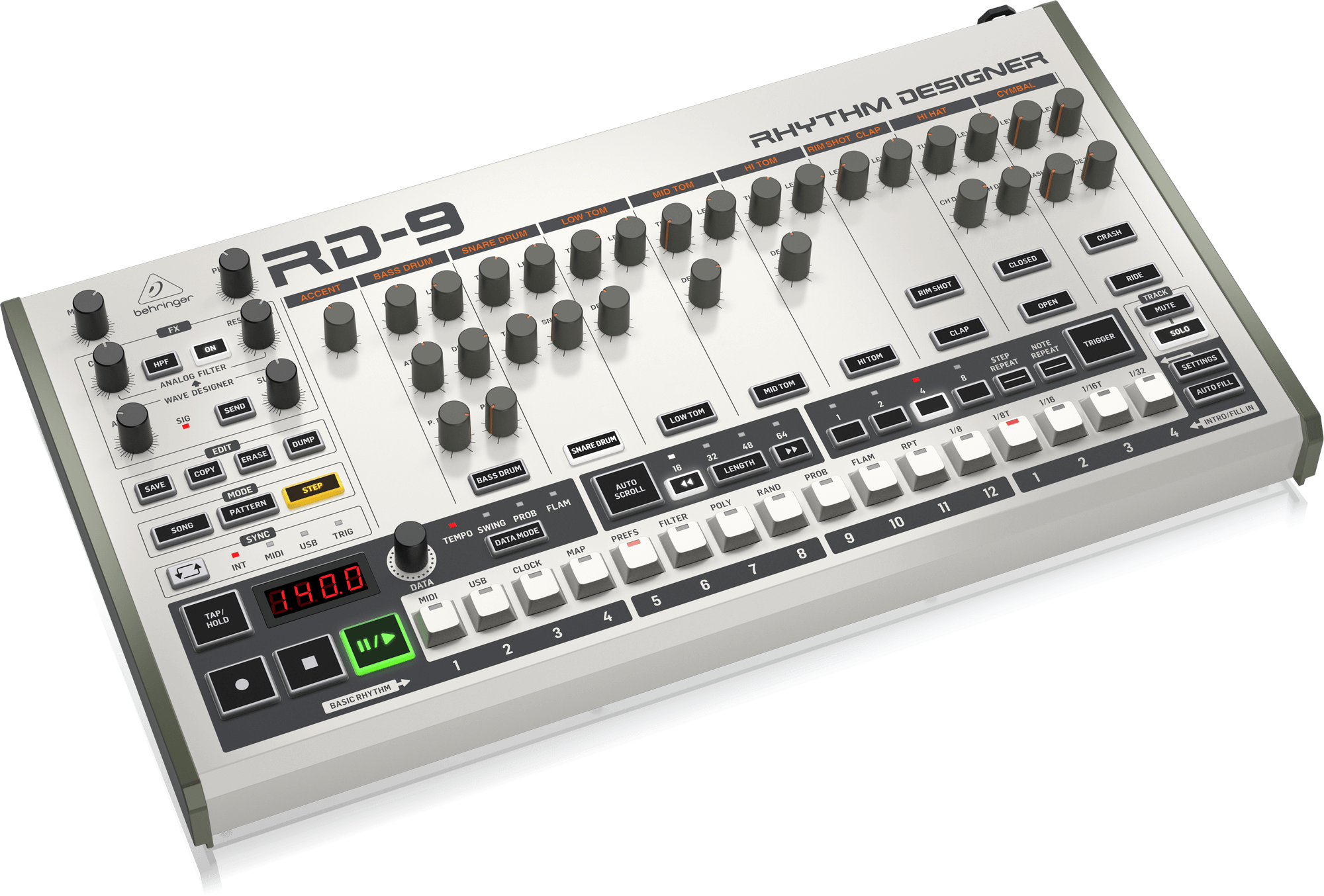 RHYTHM DESIGNER RD-9 Drum Machines-Hàng Chính Hãng