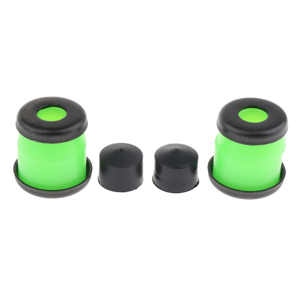 2xSkateboard Rebuild Kit Bushings Washers Pivot Cups for 2 Trucks 5in Green
