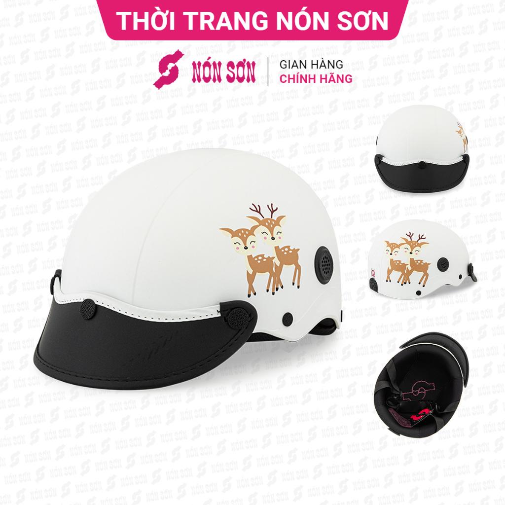 Mũ bảo hiểm nửa đầu trẻ em hoa văn chính hãng NÓN SƠN DC-002.113