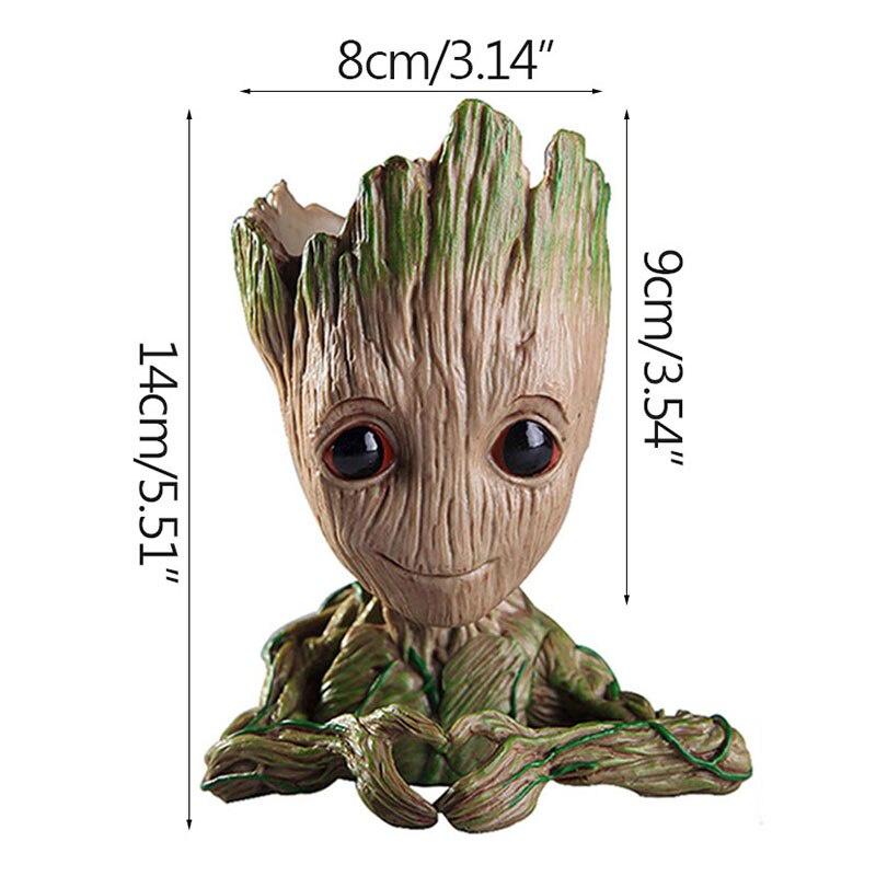 Groot Flower Pots Home Decor Ornaments Multifunction Pen Boxes Storage Organizer Anime Room Decor Home Decoration Accessories