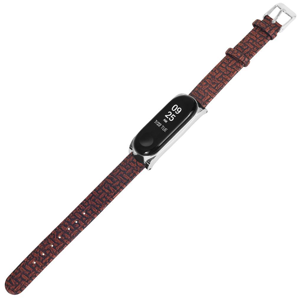 Strap Band Replacement,PU Leather Bracelet Strap Band for XIAOMI BAND 3 Smart Watch Accessories