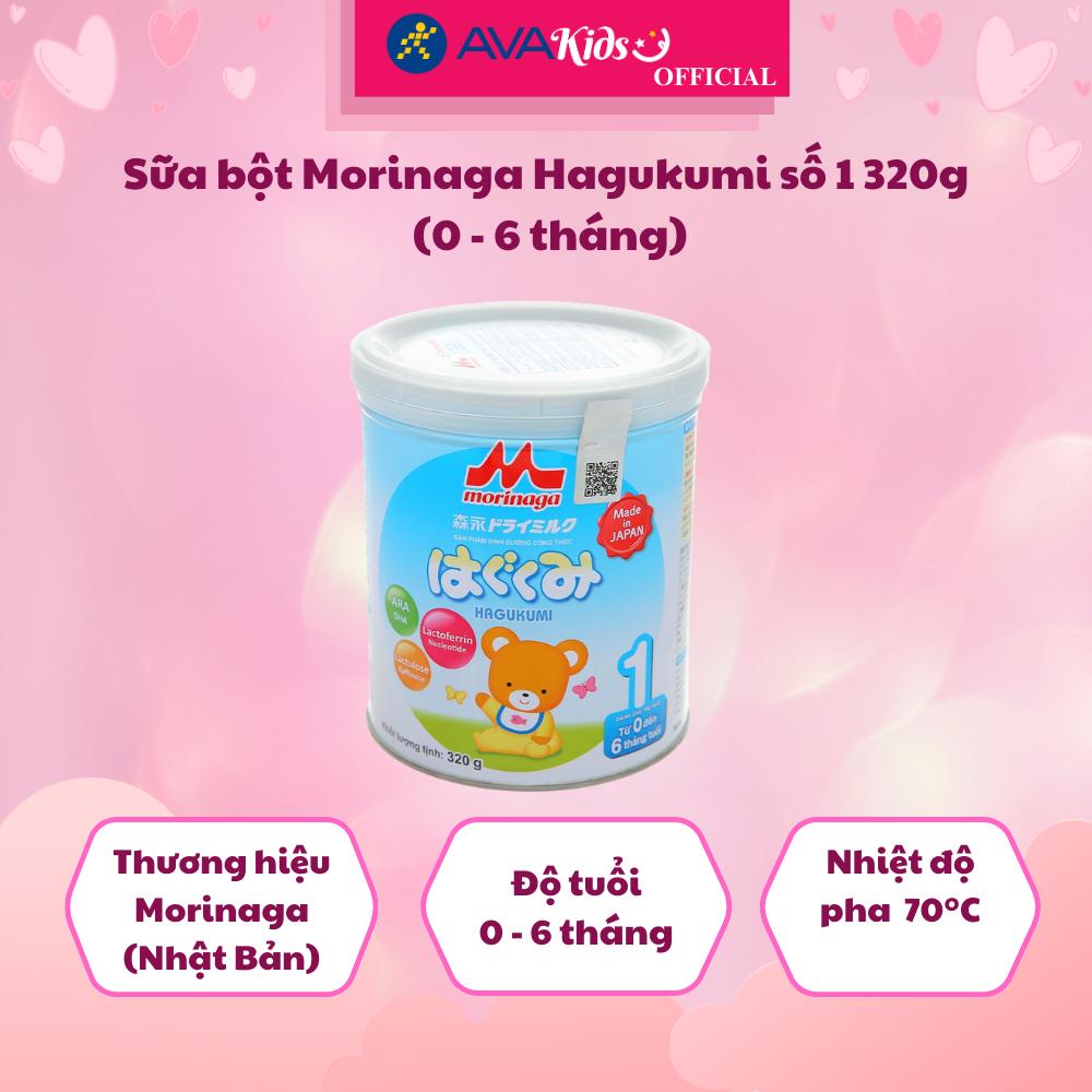 Sữa bột Morinaga Hagukumi số 1 320g (0 - 6 tháng) - Hàng Chính Hãng
