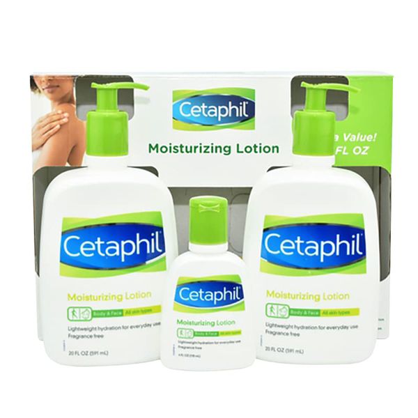 Set 3 chai sữa dưỡng thể Cetaphil Moisturizing Lotion