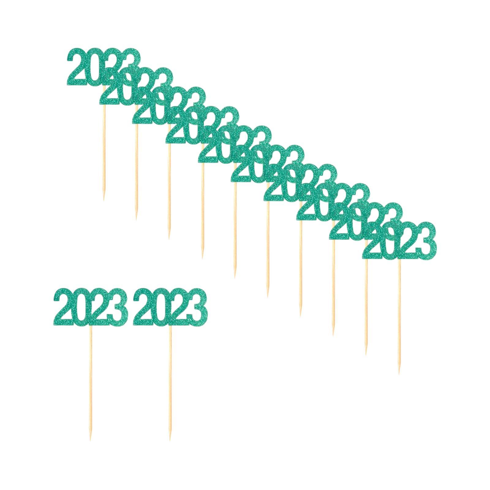 12Pcs Cupcake Topper Decor Cupcake Pick Decorations for Birthday Party Anniversary