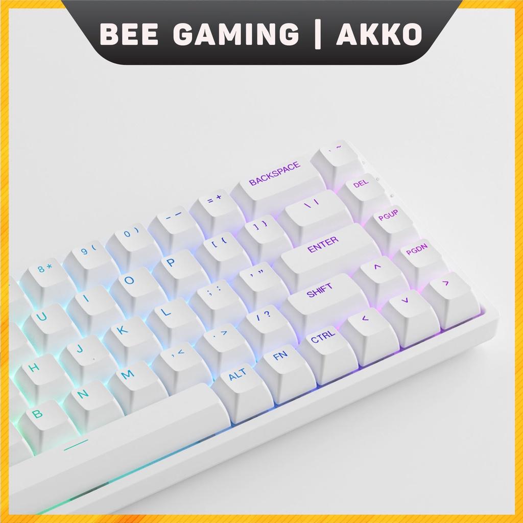 Bàn phím cơ chính hãng AKKO 3068 v2 RGB – Black / White (Foam tiêu âm / Hotswap / AKKO CS Jelly switch)