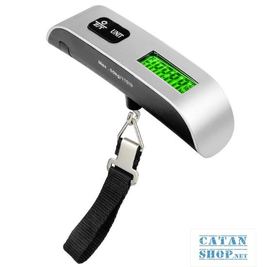 Cân Vali inox mini Cân điện tử hành lý xách tay 50kg Electronic luggage scale ( Tặng kèm Pin ) DL38-CanInox50