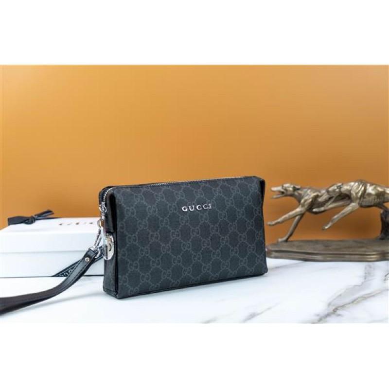 CLUTCH CẦM TAY NAM NỮ UNISEX KHOÁ SỐ GUCCI1579 FULLBOX