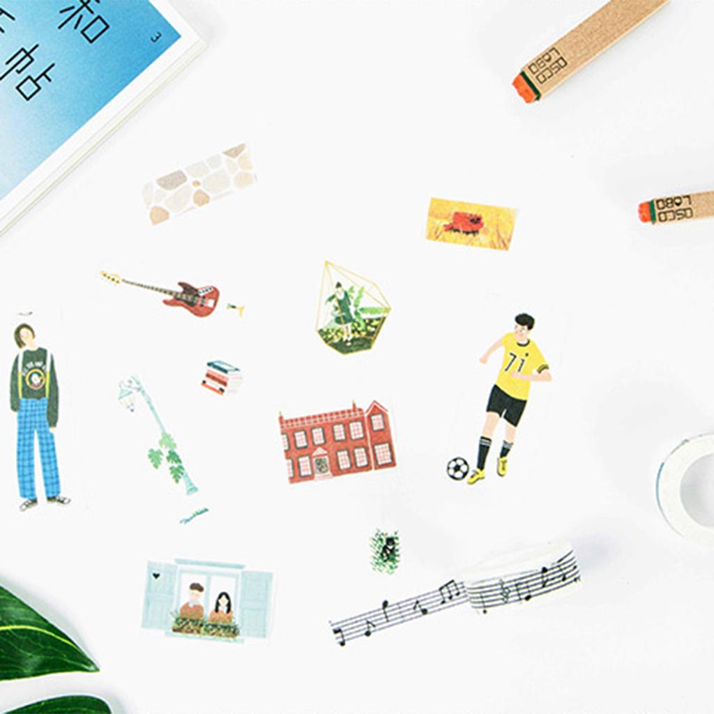 3 Rolls Tape DIY Decor Scrapbooking Masking Tape Adhesive Stickers Craft