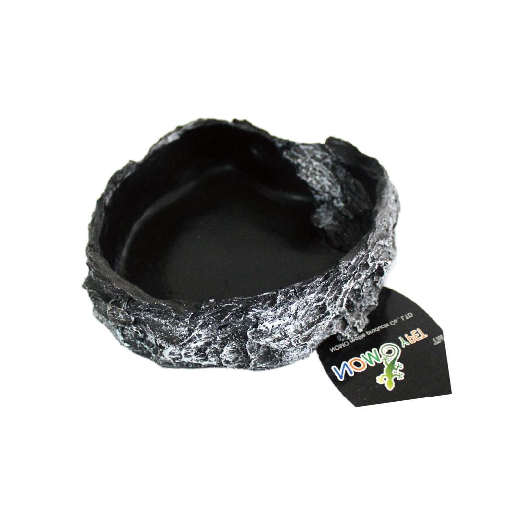 2Pcs Reptile Food Feed Dish Water Bowl for Tortoise Spider